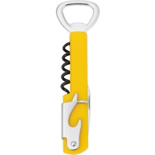 Kawin Vios Store Paslanmaz Çelik Türbişonlu Şarap ve Şişe Açacağı – Ergonomik Kolu ve Dişli Mekanizmalı, Kolay Kullanım, (Sarı)