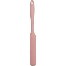 Kawin Promosyonca Silikon Tereyağı ve Krema Spatulası, Kek Spatulası, 5 Farklı Renk Seçeneği (Pembe)