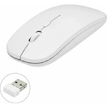 Dolozena Kablosuz Mouse Fare Şarjlı Bluetooth Wireless Çift Modlu Sessiz