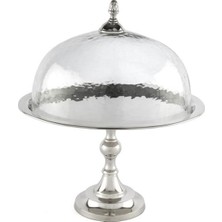 Mikasa Moor Gümüş Oval Ayaklı Kek Standı 25X30X35CM