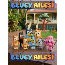 Oyuncak Sahili Bluey ve Ailesi Bingo Mum Dad Chloe Coco Honey Lila Lucky Lulu 8li Ayakta Durur Oyuncak Figürler 8 Adet Kutulu Büyük Bluey Karakterleri