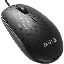 Str Store AM106 1000-1600-2000 Dpı USB Kablolu Optik Mouse, Siyah