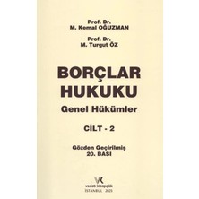 Vedat Kitapçılık Borçlar Hukuku Genel Hükümler Cilt - 2