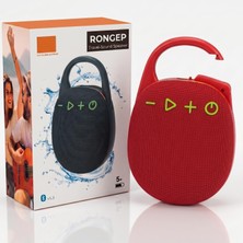 Str Store [travel-Sound] Taşınabilir Bluetooth Hoparlör V5.3 Önü Kumaş Kaplı Tft/aux/usb Destekli Rgb Işıklı Ipx6 Su Sıçramalarına Dayanıklı Type-C Şarjlı Kablosuz Speaker (Kırmızı)