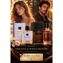 Avon Kadın ve Erkek Parfüm Seti Perceive Edp 30 ml - Wild Country Edt 75 ml