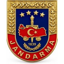 Karcamp Jandarma Rozeti | Metal Jandarma Arması