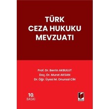Adalet Yayınevi Türk Ceza Hukuku Mevzuatı