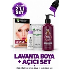 Radical Color Lavanta Su Bazlı Saç Boyası 250 ml + Yoğun Renk Açıcı Pudra Seti
