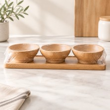 Str Store 3 Parça Bambu Sosluk Kase Seti