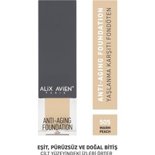 Str Store Yaşlanma Karşıtı Vitamin Içeren Nemlendirici SPF15 Fondöten - Anti Aging Foundation 505 Warm Peach