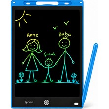 Npo Blic BTB5M 12" LCD Renkli Ekranlı Kalemli Akıllı Çocuk Yazı Tahtası ve Grafik Çizim Tableti