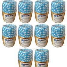 Dolphin Muffin Kağıt Karton Altın Mavi Desenli Cupcake Kek Kalıbı Kapsülü Kabı - 25 Adetlik 10 Paket