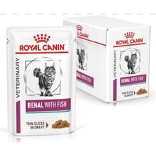 Royal Canin Feline Renal With Fish Balıklı Kedi Yaş Maması 12X85 gr (Böbrek Destekli Pouch)