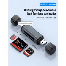 Bbox,le-85 Type-C 5 In 1 Multi-Function Card Reader Micro Sd Cf Okuyucu