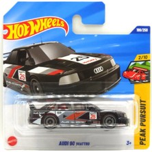 Hot Wheels Audi 90 Quattro - Peak Pursuit Gümüş-Turuncu 1/64 Diecast Model Araba