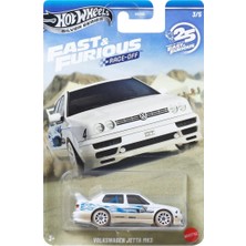 Hot Wheels Silver Series Volkswagen Jetta Mk3 - Fast & Furious Race-Off Beyaz 1/64 Diecast Model Araba