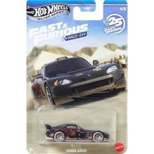Hot Wheels Silver Series Honda S2000 (Race-Off) - Fast & Furious Race-Off Siyah 1/64 Diecast Model Araba