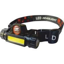 Eldenör 1 Adet Cata Ct 9120 Mir 3W Ledli Şarjlı Kafa Lambası 6400K Beyaz Işık