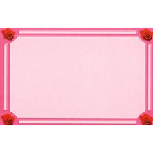Bekar Ambalaj Mesaj Kartı Tekli 100 Adet(Pembe)
