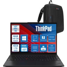 Lenovo Thinkpad L16 Gen 2 Intel Core Ultra 7 255U 48GB Ddr5 1tb SSD Intel Graphics 16" Wuxga IPS Windows 11 Home Taşınabilir Bilgisayar 821SA005ATXWH23 + Zettaçanta
