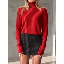Benevento Clothing Şık Tasarım Balıkçı Yaka Bluz
