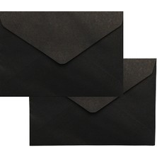 Bekar Ambalaj Zarf Siyah Renkli Mini 7x9 cm 200 Adet