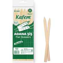 Bekar Ambalaj Adana Çöp Şiş  Ekstra Ahşap 35 cm  25 Adet