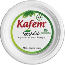 Kafem Kağıt Tabak Yuvarlak Ekolojik 16 cm 25 Adet