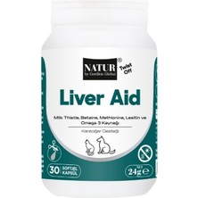 Natur Liver Aid Twist Off Kedi ve Köpek Karaciğer ve Detoks Sağlığı Destek Kapsülü 30 Kapsül