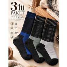 Baff Unisex Termal Yün Karışımlı Çorap – 3'lü Paket