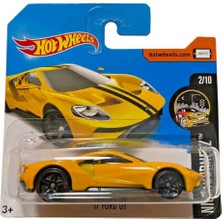 Hot Wheels '17 Ford Gt - Nightburnerz - 2017 - Sarı - DVC35 - 1/64