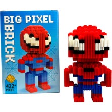 Brother Toys Big Pixel Brick Spider Man Örümcek Adam 422 Piksel 3D Yapboz Bricks Figür Yapı Oyuncağı
