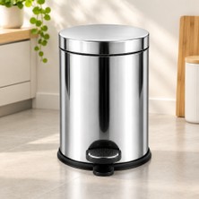 Popüler Sepet 5 L Metal Pedallı Çöp Kovası