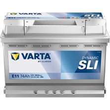 Varta E11 12V 74 Ah 680A Dynamıc Slı Akü (Üretim TARIHI:2026)