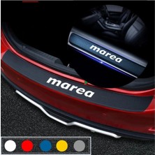 Ruselland Fiat Marea Için Özel Yeni Uyumlu Aksesuar Oto Bagaj ve Kapı Eşiği Özel Yeni Sticker Seti Karbon