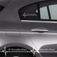 Ruselland Mercedes Slk Için Özel Yeni Uyumlu Aksesuar Oto Ritim Özel Yeni Sticker 2 Adet 20*9 cm