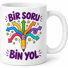 Dolozena Bir Soru Bin Yol Tasarımlı Porselen Kupa - Model 328