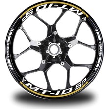 Ruselland Koyu Sarı Yamaha mt 10 Sp Jant Sticker Etiket