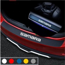 Ruselland Lada Samara Için Özel Yeni Uyumlu Aksesuar Oto Bagaj ve Kapı Eşiği Özel Yeni Sticker Seti Karbon