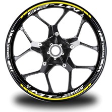 Ruselland Sarı Yamaha R1 Takım Jant Sticker Etiket