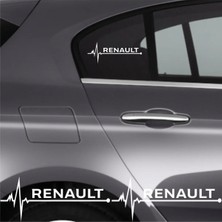 Ruselland Renault R19 Için Özel Yeni Uyumlu Aksesuar Oto Ritim Özel Yeni Sticker 2 Adet 20*9 cm