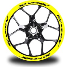 Ruselland Xmax 250 Yazılı 16LI Jant Içi Yazı Sticker Etiket