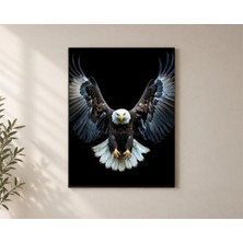 Çetin Kardeşler Kartal Baykuş Açılmış Kanatlar Duvar Dekoru Ahşap Mdf Baskı Tablo Mdf Tablo