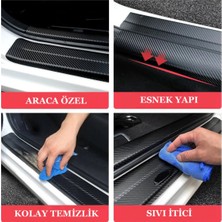 Ruselland Dodge Journey Için Özel Yeni Uyumlu Aksesuar Oto Kapı Eşiği Özel Yeni Sticker Karbon 4 Adet