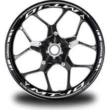 Ruselland Kırmızı Yamaha R1M Takım Jant Sticker Etiket