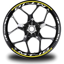 Ruselland Beyaz Honda Rrr Takım Jant Sticker Etiket