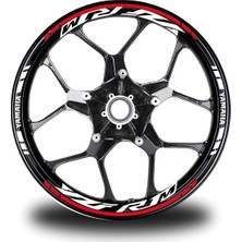 Ruselland Kırmızı Yamaha R1M Jant Sticker Etiket