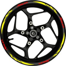 Ruselland Xmax Kırmızı Yazılı Sarı Pençe Şeritli