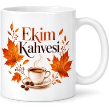 Dolozena Ekim Kahvesi Tasarımlı Porselen Kupa - Model 350