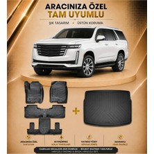 Cadillac Escalade 2021 Sonrası Havuzlu Paspas ve Bagaj Havuzu | Bucket Seating 7 Koltuklu